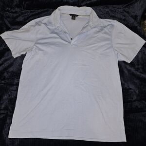 Banana Republic Soft Blue Polo Shirt